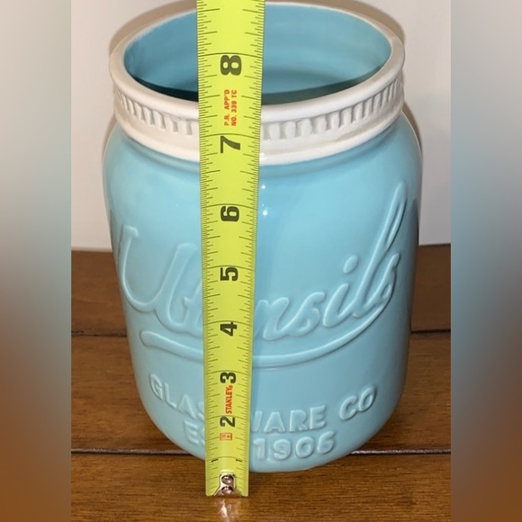 NWT Utensil Glass Crock Holder - Picture 4 of 10